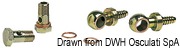 Kit 2 swivelling brass joints 8 mm - Artnr: 17.638.02 4