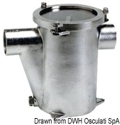 Water cooling engine filter AISI 316 RINA 1“1/2 - Artnr: 17.653.05 10