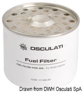 Diesel filter CAV 296 w/water drain - Artnr: 17.666.00 8