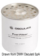Diesel filter CAV 296 w/water drain - Artnr: 17.666.00 10