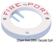 Klapka przeciwpożarowa Fire Ports - tworzywo sztuczne, białe - Kod. 17.680.00 9
