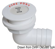 Fire Port 90° w/hose ad.38mm - Artnr: 17.681.01 13
