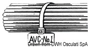Nylon strap w/over-writable pad 2.5 mm x 210 mm - Artnr: 18.038.02 5