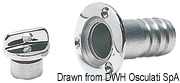 Bilge drain plug AISI 316 mirror polished 60 mm - Artnr: 18.347.10 4