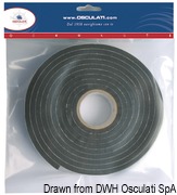 PVC adhesive tape f. portlights 10 x 20 mm - Artnr: 19.115.20 5