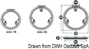 Okno pokładowe LEWMAR Low Profile okrągłe - LEWMAR Low Profile hatch 22 - Kod. 19.410.22 14