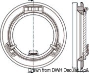 Bulaj okrągły LEWMAR ze stali inox AISI 316 - LEWMAR AISI316 round portlight Ø 250 mm - Kod. 19.431.25 9
