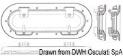 LEWMAR Flagship elliptical hatch 160 x 425 mm - Artnr: 19.511.21 18
