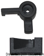 Cześci zamienne do bulaja LEWMAR Standard - Right locking lever for LEWMAR portlights from 1982 to 1998 - Kod. 19.910.08 26