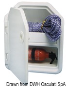 Twin-locker fire extinguisher white ABS - Artnr: 20.030.00 4