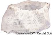 Storage pocket white sail fabric 390 x 300 mm with compartments - Artnr: 20.175.28 13