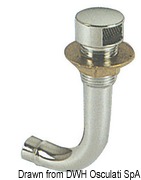 Fuel vent chromed brass elbow 90° left 16 mm - Artnr: 20.287.92 6