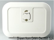 Schowek z pokrywką - White locker w/lid 285 x 285 mm L-front - Kod. 20.316.00 21