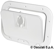 White inspection hatch anti-slip sufrace 350x600mm - Artnr: 20.302.00 17