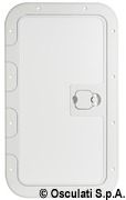 White inspection hatch anti-slip sufrace 280x380mm - Artnr: 20.301.00 16