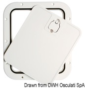 White inspection hatch removable lid 350 x 600mm - Artnr: 20.302.40 35