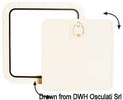 Klapa inspekcyjna z wyjmowanym panelem frontowym - biała - 305 x 355 mm - Kod. 20.302.20 37