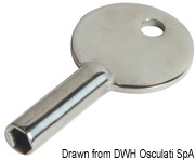 Wlew Quick Lock - Fuel - 30° - Ø 50 mm - Z kluczem - Kod. 20.366.31 33