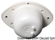 Flush-mount horn white ABS 12 V - Artnr: 21.102.20 30