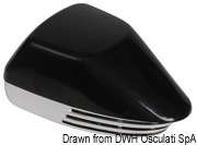 Diaphragm horn black + chromed ABS 12 V - Artnr: 21.450.00NE 13