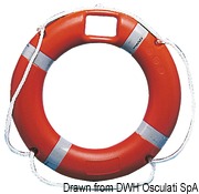 Ring lifebuoy w/rescue light housing 45 x 75 cm - Artnr: 22.431.01 5