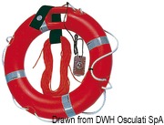 Ring lifebuoy w/rescue light and rope 45 x 75 cm - Artnr: 22.431.02 5