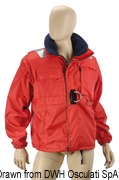 Sztormiak + pas ratunkowy pneumatyczny + pas bezpieczeństwa - Rainjacket, self-inflating belt, safety harness XL - Kod. 24.250.04 22