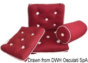 Cotton cushion w/backrest bordeaux 430 x 750 mm - Artnr: 24.430.23 40