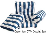 Cotton cushion w/backrest bordeaux 430 x 750 mm - Artnr: 24.430.23 41