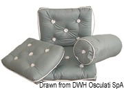 Cotton cushion w/backrest bordeaux 430 x 750 mm - Artnr: 24.430.23 39