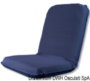 COMFORT SEAT profilowana poduszka samonośna na krzesło - 100x49x8 - Paski biało-niebieskie (tkanina sunbrella ®) - Kod. 24.801.01 17
