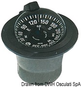 Kompas do zabudowy RIVIERA 5" - RIVIERA BW1 compass 5“ recess-fit model - Kod. 25.011.00 15