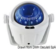 IDRA built-in compact compass w/blue front rose - Artnr: 25.014.91 17
