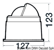 Kompas z podstawą RIVIERA Zenit 3'' (80 mm). Tarcza wypukła. Kolor obudowy - czarny - Kod. 25.015.02 24