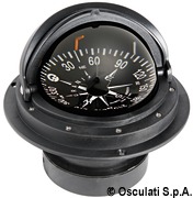 Kompas z podstawą + zasuwana pokrywa RIVIERA 4'' (100 mm). Kolor obudowy - czarny - Kod. 25.028.10 36