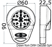 Kompas z miękką obudową RIVIERA. Model MIZAR. Kolor niebieski - Kod. 25.066.04 26