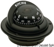 Kompasy RITCHIE Trek 2'' 1/4 (57 mm) w komplecie z oświetleniem i kompensatorami - RITCHIE Trek external compass 2“1/4 grey/blue - Kod. 25.080.13 44
