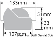 Kompasy RITCHIE Wheelmark 3'' (76 mm) - RITCHIE Wheelmark built-in compass 3“ black/black - Kod. 25.082.31 16
