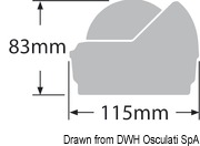 Kompasy RITCHIE Wheelmark 3'' (76 mm) - RITCHIE Wheelmark external compass 3“ black/black - Kod. 25.082.41 15