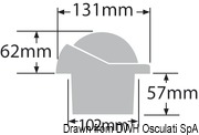 Kompasy RITCHIE Helmsman 3'' 3/4 (94 mm) w komplecie z oświetleniem i kompensatorami - RITCHIE Helmsman built-in compass 3“3/4 black/blac - Kod. 25.083.01 38