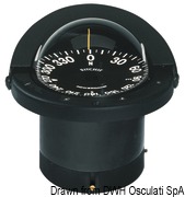 Kompasy RITCHIE Navigator 4'' 1/2 (114 mm) w komplecie z oświetleniem i kompensatorami - RITCHIE Navigator built-in compass 4“1/2 whi/white - Kod. 25.084.02 27
