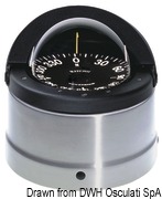 Kompasy RITCHIE Navigator 4'' 1/2 (114 mm) w komplecie z oświetleniem i kompensatorami - RITCHIE Navigator 2-dial compass 4“1/2 black/black - Kod. 25.084.31 29