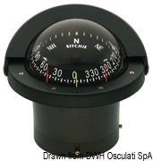 Kompasy RITCHIE Navigator 4'' 1/2 (114 mm) w komplecie z oświetleniem i kompensatorami - RITCHIE Navigator 2-dial compass 4“1/2 black/black - Kod. 25.084.31 30