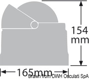 Kompasy RITCHIE Wheelmark 4'' 1/2 (114 mm) - RITCHIE Wheelmark built-in compass 4“1/2 black/bla - Kod. 25.084.41 16
