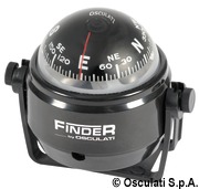Finder compass 2“5/8 w/bracket white/blue - Artnr: 25.171.02 32