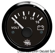 Voltmeter 18/32 V black/black - Artnr: 27.320.15 23