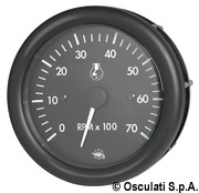 Guardian RPM counter diesel black w/hourmeter 12 V - Artnr: 27.420.05 22