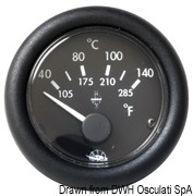 Guardian temperature gauge H20 40-120° black 12 V - Artnr: 27.431.01 14
