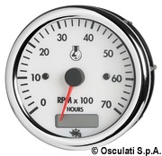 Guardian RPM counter diesel white w/hourmeter 24 V - Artnr: 27.520.06 19