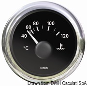 Oil pressure gauge 5 bar/80 psi white - Artnr: 27.491.01 129